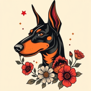 Mexican Doberman Tattoo