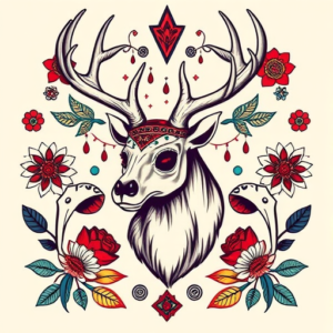 Mexican Elk Tattoo