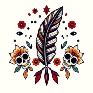 Mexican Feather Tattoo