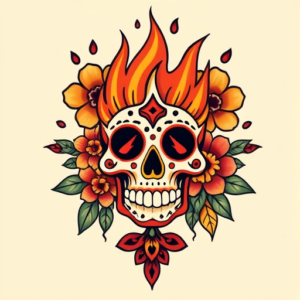 Mexican Fire Tattoo