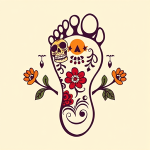 Mexican Footprint Tattoo