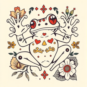 Mexican Frog Tattoo