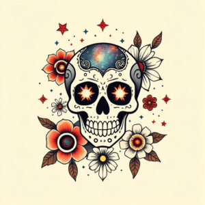 Mexican Galaxy Tattoo