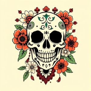 Mexican Ghostface Tattoo