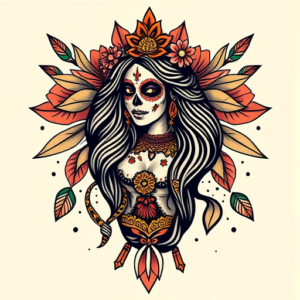 Mexican Goddess Tattoo