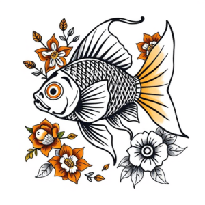 Mexican Goldfish Tattoo