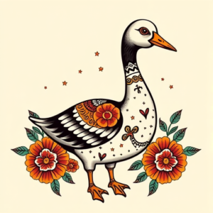 Mexican Goose Tattoo