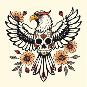 Mexican Hawk Tattoo