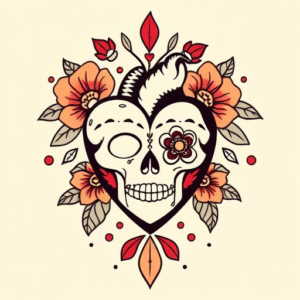 Mexican Heart Tattoo