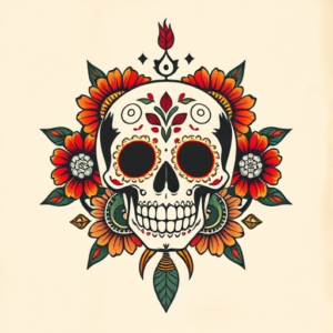 Mexican Hexagon Tattoo