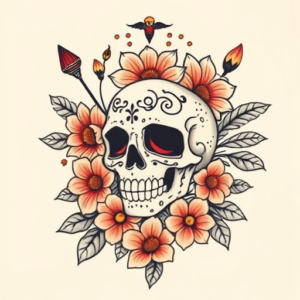 Mexican Honeysuckle Tattoo