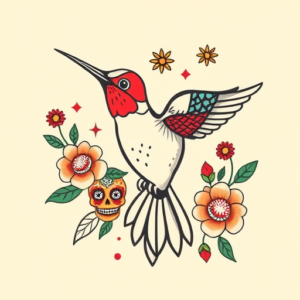 Mexican Hummingbird Tattoo
