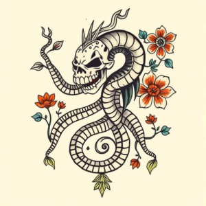 Mexican Hydra Tattoo
