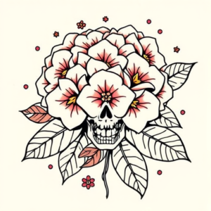 Mexican Hydrangea Tattoo