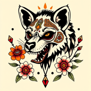 Mexican Hyena Tattoo