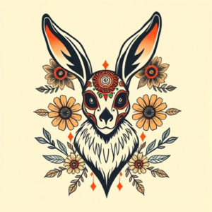 Mexican Jackalope Tattoo