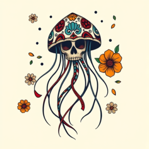 Mexican Jellyfish Tattoo