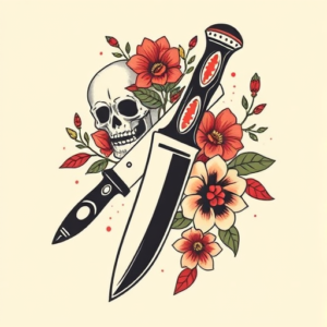 Mexican Knife Tattoo