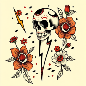 Mexican Lightning Tattoo