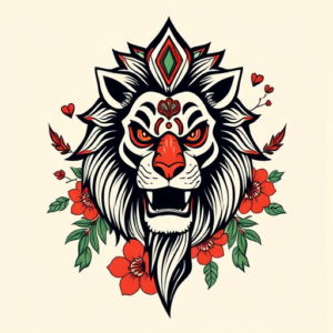 Mexican Lion Tattoo
