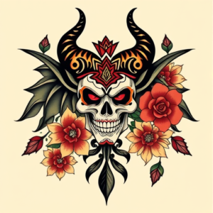 Mexican Maleficent Tattoo