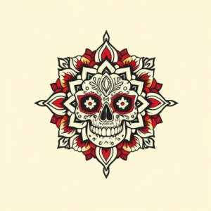 Mexican Mandala Tattoo
