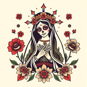 Mexican Mary Tattoo