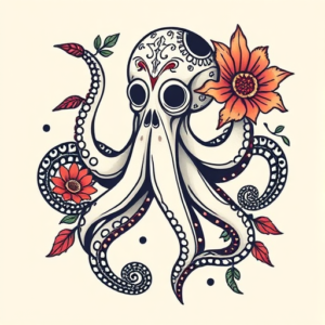 Mexican Octopus Tattoo