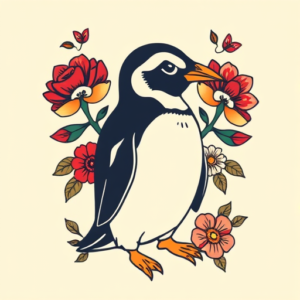 Mexican Penguin Tattoo