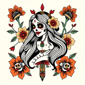 Mexican Persephone Tattoo