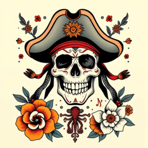 Mexican Pirate Tattoo