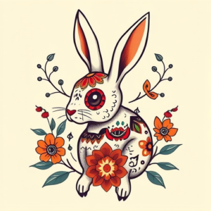 Mexican Rabbit Tattoo