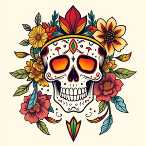 Mexican Rainbow Tattoo