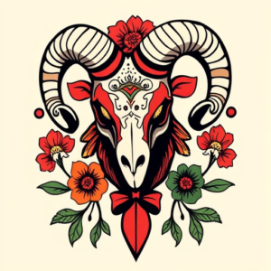 Mexican Ram Tattoo