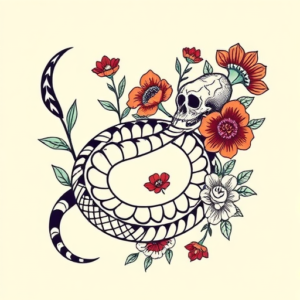 Mexican Rattlesnake Tattoo