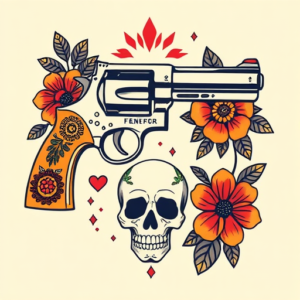 Mexican Revolver Tattoo