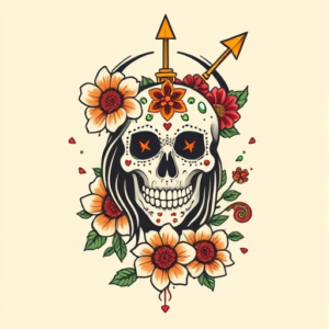 Mexican Saturn Tattoo