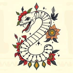 Mexican Serpent Tattoo