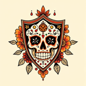 Mexican Shield Tattoo