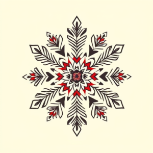 Mexican Snowflake Tattoo