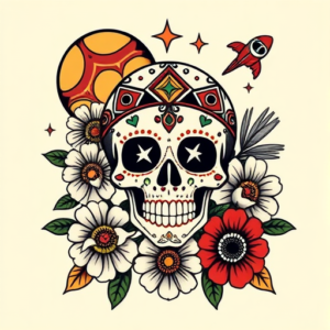 Mexican Space Tattoo