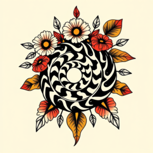 Mexican Spiral Tattoo