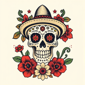 Mexican Stamp Tattoo