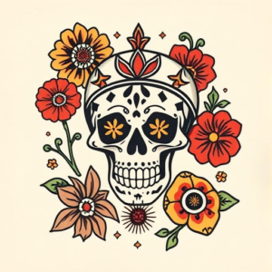 Mexican Stamp Tattoo