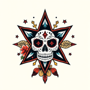 Mexican Star Tattoo