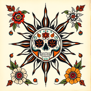 Mexican Sun Tattoo