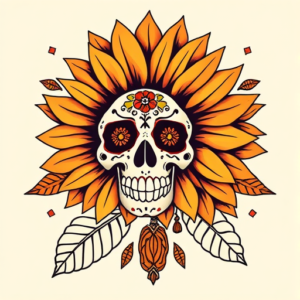 Mexican Sunflower Tattoo