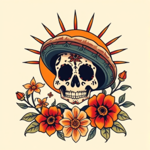 Mexican Sunset Tattoo