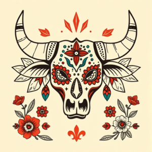 Mexican Taurus Tattoo