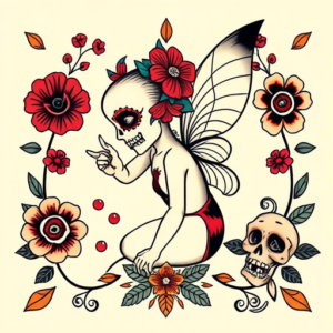 Mexican Tinkerbell Tattoo